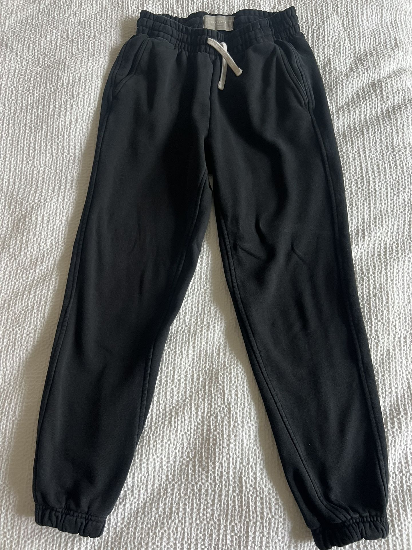 Everlane Women’s Organic Cotton Black Joggers – Size XXS (Like New)