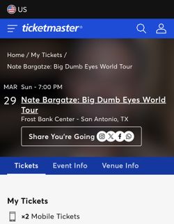 Nate Bargatze Tickets - 3/29/26 SA Show