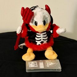 Disneyland 2026 Halloween Donald Duck Plush Keychain