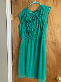 Gnw Teal Ruffle Dress- Women’s 16W