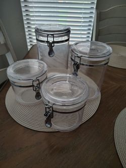 Clear Canister Set