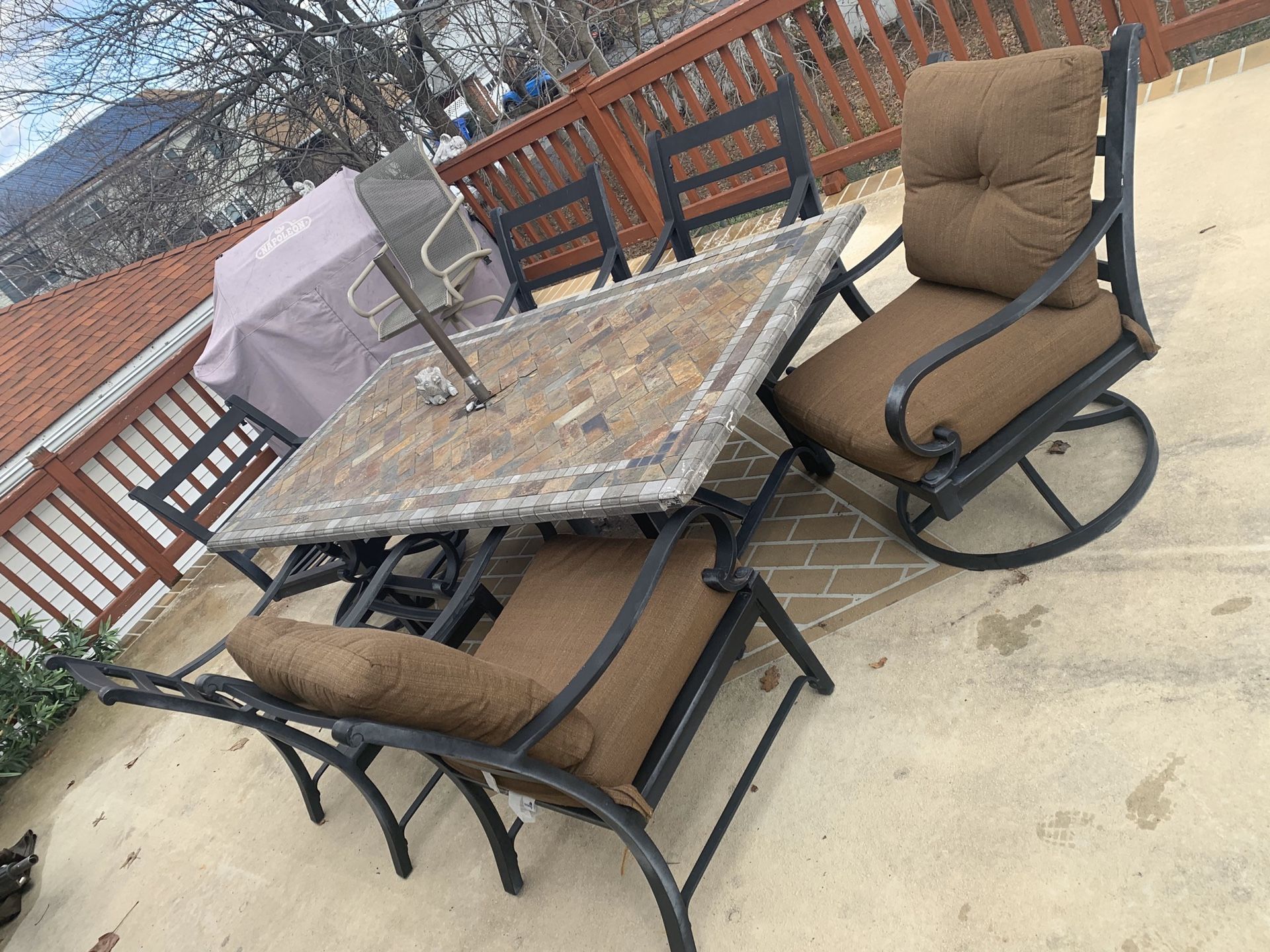 Costco slate patio set for Sale in Woodbridge Township, NJ OfferUp