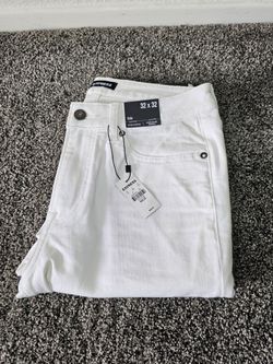 Express Men’s White Slim Hyper Stretch Jeans 32x32