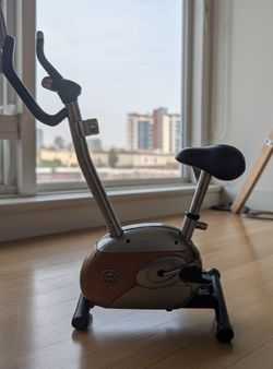 Workout bicycle, gym