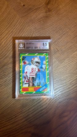 1986 Topps Jerry Rice #161 Rookie RC BGS 8.5 NM-MT+ - All 8.5 Subgrades