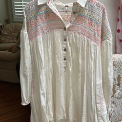 Free People White Mini Dress