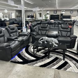 GRAY RECLINING BLUETOOTH SET