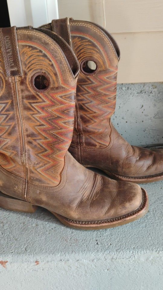 Cowboy Boots Also Have Belt Buckle And 2 Hats