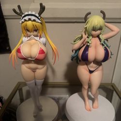 Miss Kobayashi’s Dragon Maid Anime Figures.