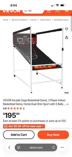 Arcade Cage Basketball Game