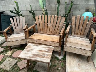 Out door wood chairs