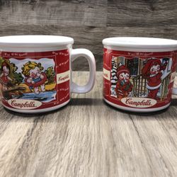Vintage 2000 Campbell's Soup Mugs Set of 2 By Houston Harvest