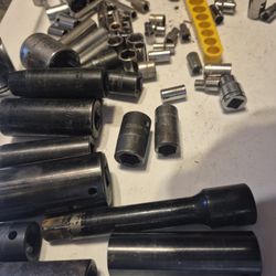 Lot Misc Mechanic’s Sockets and Socket Accessories 85 Pieces