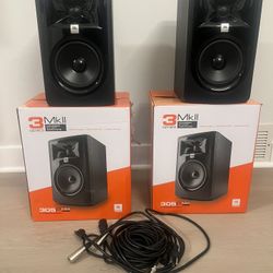 JBL 305P MkII Powered 5" Two-Way Studio Monitor Pair