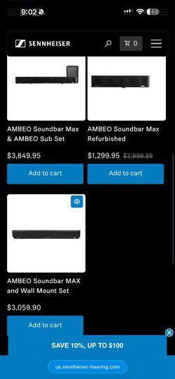 Sennheiser Ambeo Soundbar Max