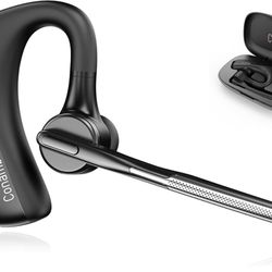 Conambo K18 Bluetooth Headset V5.1, Bluetooth Earpiece with CVC8.0 Dual Mic Noise Cancelling, 16Hrs Talktime Wireless Headset Handsfree Headphone for 