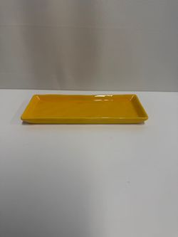 Arlington Designs Vibrant Yellow Rectangular Serving Tray