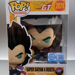Funko Pop! Dragon Ball GT - Super Saiyan 4 Vegeta #2078 Flocked Glow Chase 