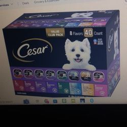 Cesar Classic Canine Wet Dog Food Variety Pack 8 Flavors 40 Count