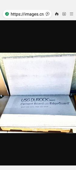 USG Durock Cement Board with Edge Guard 8 full sheets