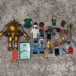 Roblox Figures & Accessories Lot - Robot, Snowman, Police