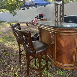 Bar With Two Stools