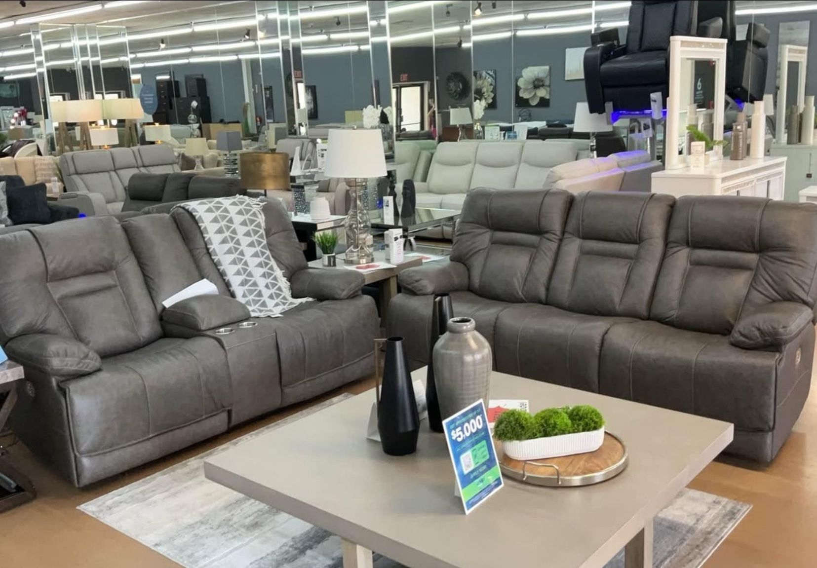 Sofa & Loveseat Power Recliner Top Grain Leather