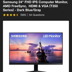 Samsung 24” Monitor