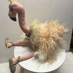 This is the Anthropologie Fancy Flamingo Ballerina plush toy.