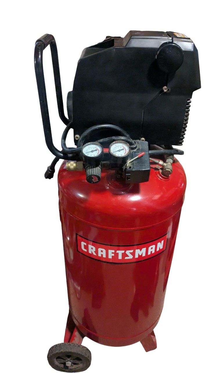 Like New Sears Craftsman 26 Gallon  150psi 1.5 HP Upright Air Compressor For Sale