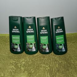 4 Irish Spring Body Wash 20oz Original Clean