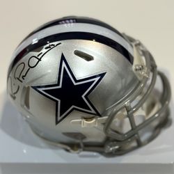 Michael Irvin Autographed Dallas Cowboys Mini Helmet Becket Certification 
