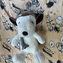 Snoopy plush with blanket