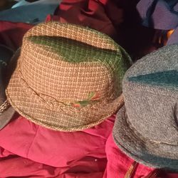 Vintage Mens Wool Felt Fedora Hats