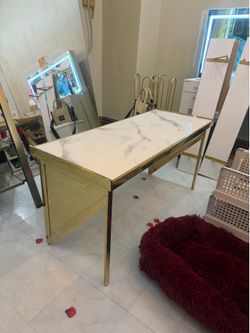 Small white table