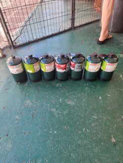 BBQ and propane tanks