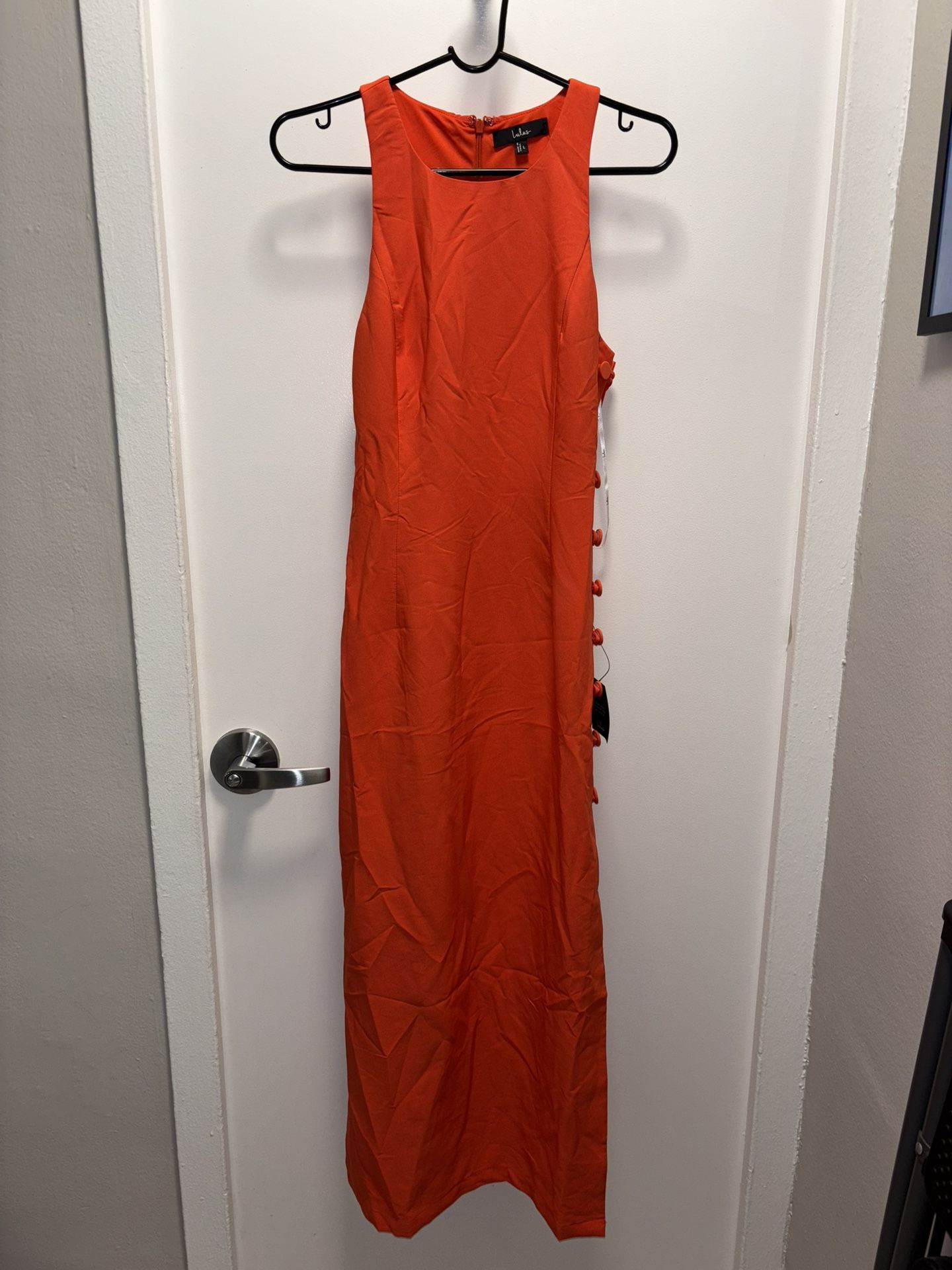 Lulus Orange Sleeveless Dress