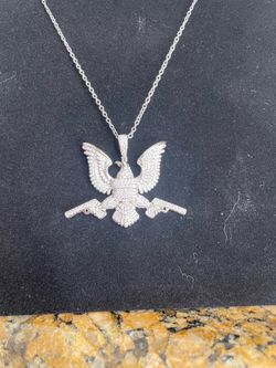 Big moissanite necklace