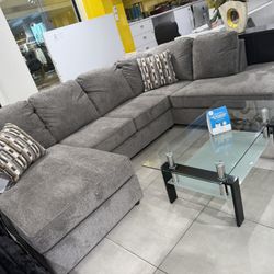 “U” Shape Sectional 🔥 Take  It Home With Only $50 Down 