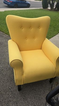 Yellow confy Armchair 
