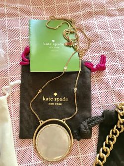 New Kate Spade Long Pendant Necklace- Gold