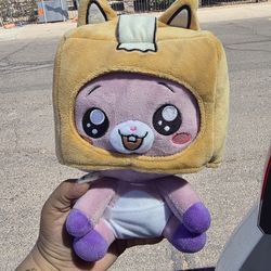 Lankybox Baby Foxy Stuffed Plush Toy Seated Sitting Smile BabyTooth 5”