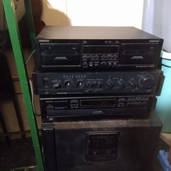 3 Piece Set Onkyo Home Stereo