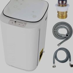 Compact washer and spin dryer washing machine.