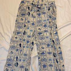 Crinkled Mid rise flowy pants