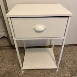 Small White Side Table 