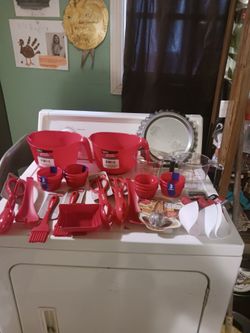 Red Kitchen Utensil and Baking Set