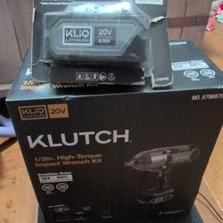 Klutch high torque 1/2 in impact wrench kit