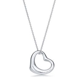 TIFFANY& CO.  Open Heart Pendant 27mm, 16mm 