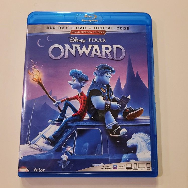 $6 BLU RAY  DISNEY /  PIXAR ONWARD. BLU RAY  ONLY NO DIGITAL OR DVD $6 OR TRADE FOR A MOVIE TITLE I DO NOT ALREADY OWN.  